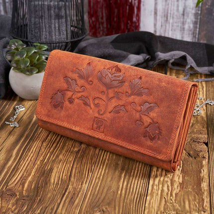 Elegant Vintage Floral RFID Wallet for Women with Superior Organization Features - Très Elite