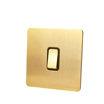 Elegant Vintage Gold Dimmer Switches with USB - 1, 2, 3 Gang 2 Way Sockets for French EU Plugs - Très Elite