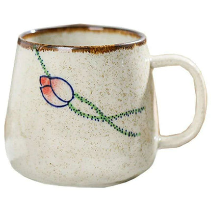 Elegant Vintage Japanese Porcelain Coffee Cup Set with Spoon & Lid - 380ml Perfect for Gifting - Très Elite