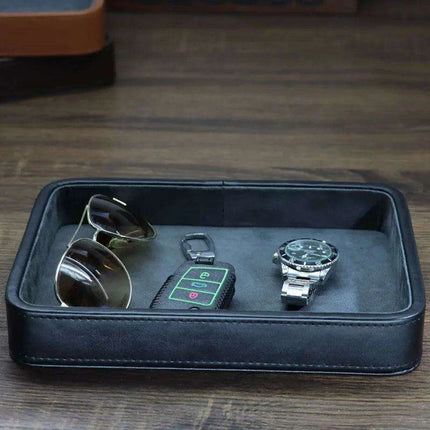 Elegant Vintage Leather Jewelry Organizer - European Style Storage Solution - Très Elite