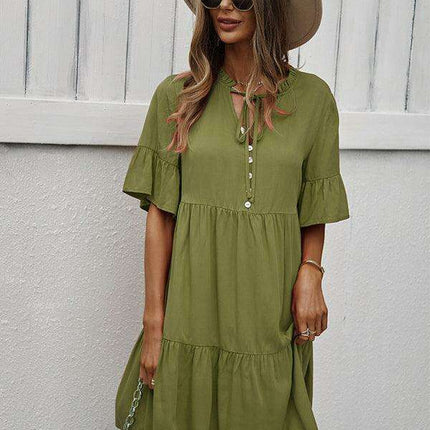 Elegant Viscose Dress for Women - Perfect for Spring and Summer - Très Elite