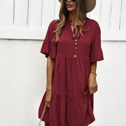 Elegant Viscose Dress for Women - Perfect for Spring and Summer - Très Elite