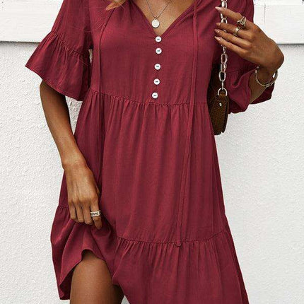 Elegant Viscose Dress for Women - Perfect for Spring and Summer - Très Elite