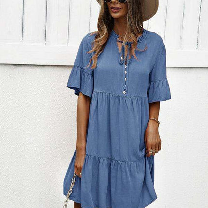Elegant Viscose Dress for Women - Perfect for Spring and Summer - Très Elite