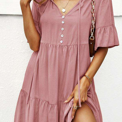 Elegant Viscose Dress for Women - Perfect for Spring and Summer - Très Elite