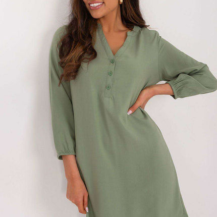 Elegant Viscose Heart Neckline Dress for Effortless Summer Style - Très Elite
