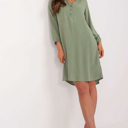 Elegant Viscose Heart Neckline Dress for Effortless Summer Style - Très Elite