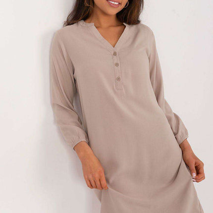 Elegant Viscose Heart Neckline Dress for Effortless Summer Style - Très Elite