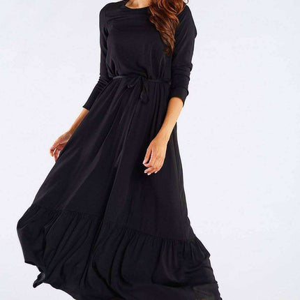 Elegant Viscose Kimono-Style Maxi Dress - Très Elite