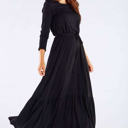 Elegant Viscose Kimono-Style Maxi Dress - Très Elite