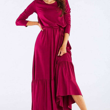 Elegant Viscose Kimono-Style Maxi Dress - Très Elite