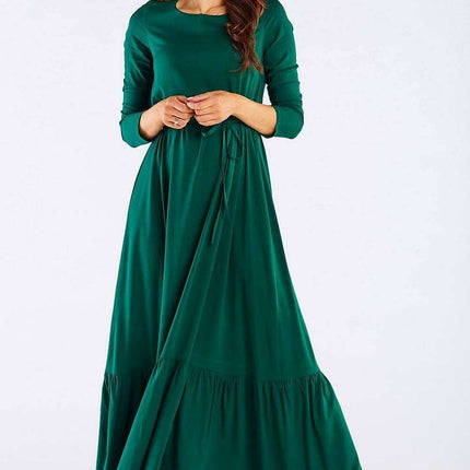 Elegant Viscose Kimono-Style Maxi Dress - Très Elite