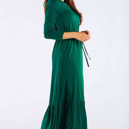 Elegant Viscose Kimono-Style Maxi Dress - Très Elite