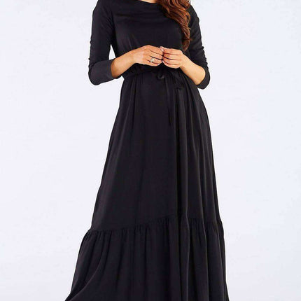 Elegant Viscose Kimono-Style Maxi Dress - Très Elite