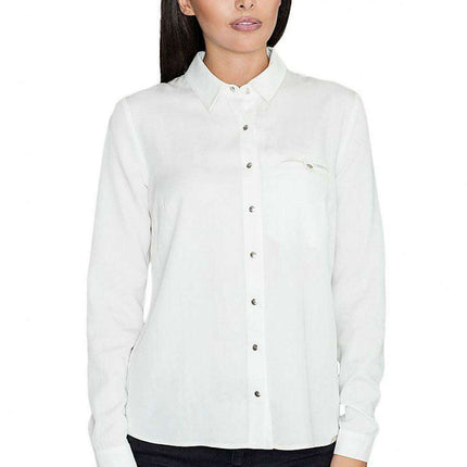 Elegant Viscose Long Sleeve Shirt with Stylish Press Studs by Figl - Très Elite