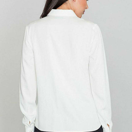Elegant Viscose Long Sleeve Shirt with Stylish Press Studs by Figl - Très Elite
