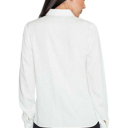 Elegant Viscose Long Sleeve Shirt with Stylish Press Studs by Figl - Très Elite