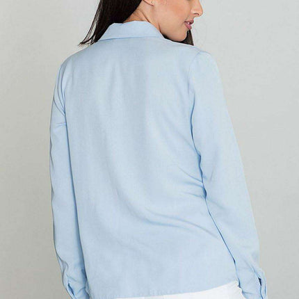 Elegant Viscose Long Sleeve Shirt with Stylish Press Studs by Figl - Très Elite