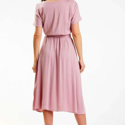 Elegant Viscose Midi Kimono Dress for Work and Play - Très Elite