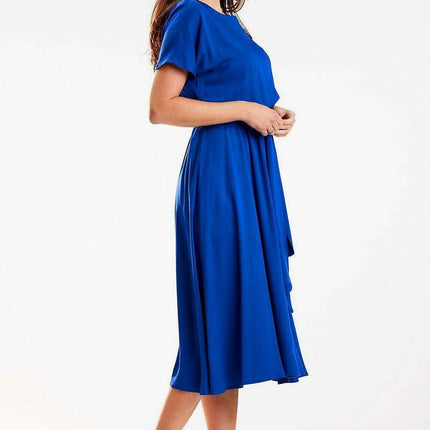 Elegant Viscose Midi Kimono Dress for Work and Play - Très Elite