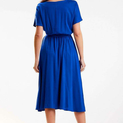 Elegant Viscose Midi Kimono Dress for Work and Play - Très Elite