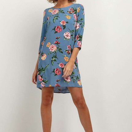 Elegant Viscose Patterned Midi Dress - Très Elite