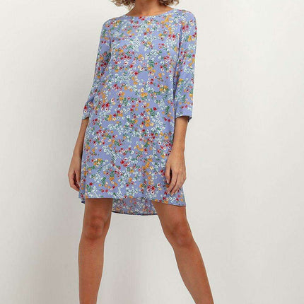 Elegant Viscose Patterned Midi Dress - Très Elite