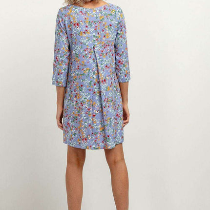Elegant Viscose Patterned Midi Dress - Très Elite