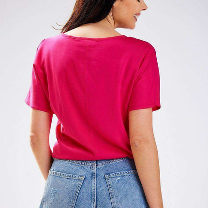 Elegant Viscose Summer Blouse for Effortless Chic - Très Elite