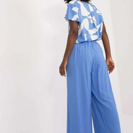 Elegant Viscose Wide-Leg Trousers for Contemporary Women - Très Elite