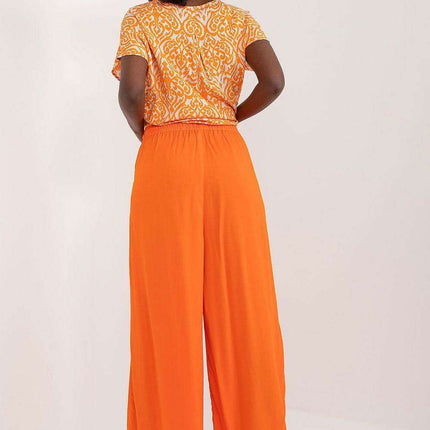 Elegant Viscose Wide-Leg Trousers for Contemporary Women - Très Elite