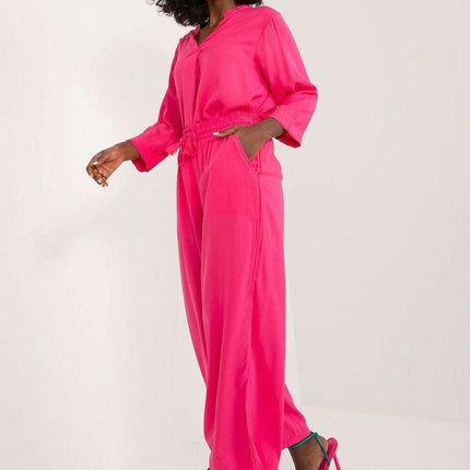 Elegant Viscose Wide-Leg Trousers for Contemporary Women - Très Elite