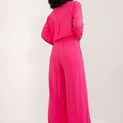 Elegant Viscose Wide-Leg Trousers for Contemporary Women - Très Elite