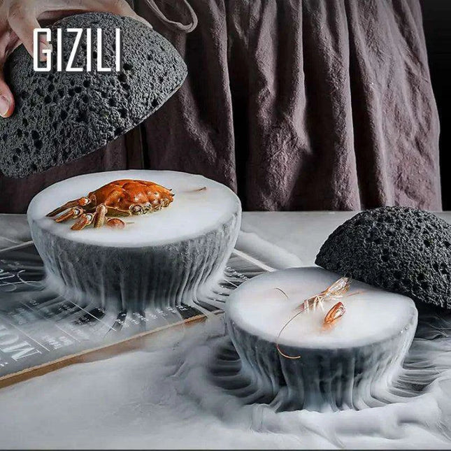 Elegant Volcano Stone-Inspired Melamine Bowl Set for Exceptional Dining - Très Elite
