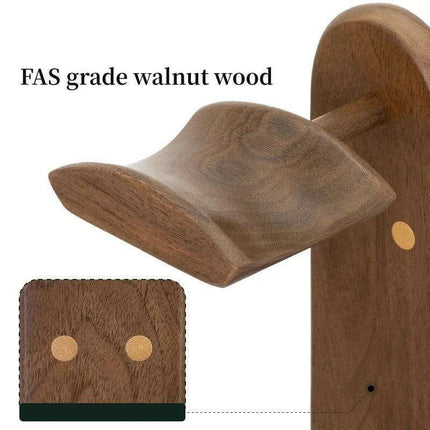Elegant Walnut Gaming Controller Dock with Headphone Holder - Très Elite