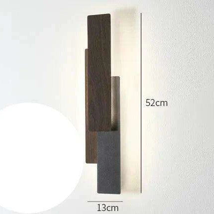Elegant Walnut Wood Remote-Controlled Wall Sconce for Modern Home Illumination- Très Elite- Très Elite