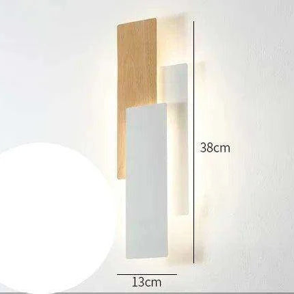 Elegant Walnut Wood Remote-Controlled Wall Sconce for Modern Home Illumination- Très Elite- Très Elite