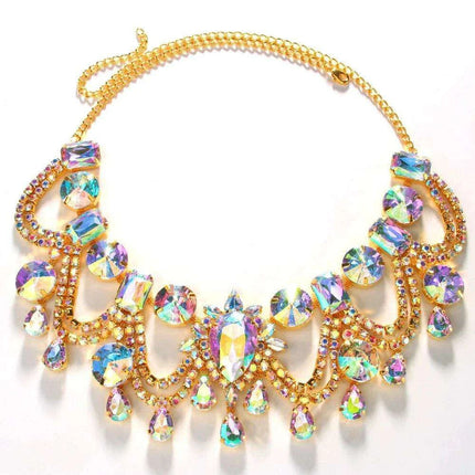 Elegant Water Droplet Choker Necklace for Trendsetting Women - Très Elite