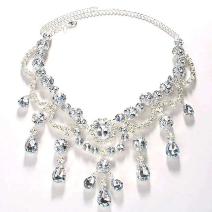 Elegant Water Droplet Choker Necklace for Trendsetting Women - Très Elite