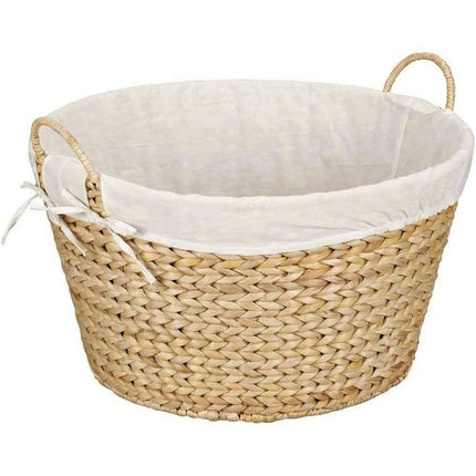 Elegant Water Hyacinth Laundry Hamper - Chic Storage Solution- Très Elite- Très Elite