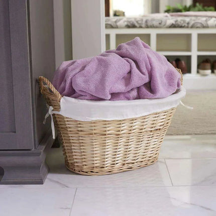 Elegant Water Hyacinth Laundry Hamper - Chic Storage Solution- Très Elite- Très Elite