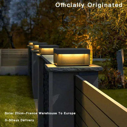 Elegant Waterproof LED Pillar Top Light for Outdoor Ambiance – Perfect for Streets, Fences, and Landscapes - Très Elite