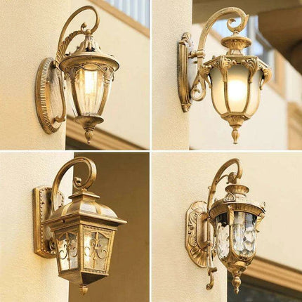 Elegant Waterproof Outdoor Wall Lantern for European-Style Gardens and Patios - Très Elite