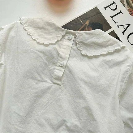Elegant White Blouse and Chic Black Pleated Skirt for Little Girls - Très Elite