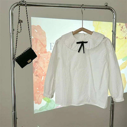 Elegant White Blouse and Chic Black Pleated Skirt for Little Girls - Très Elite