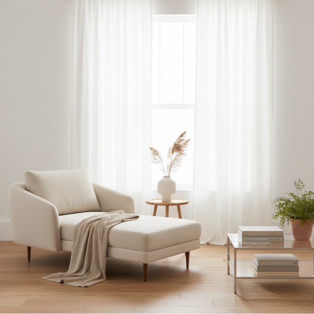 Elegant White Linen Tie-Top Curtains - Versatile Drapes for Stylish Home Décor - Très Elite