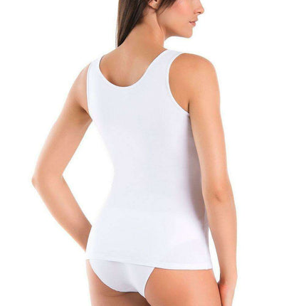 Elegant White V-Neck Cotton Teyli Top - Très Elite