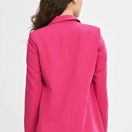 Elegant Women's Blazer With Shawl Lapel Loose Fit Lining - Très Elite