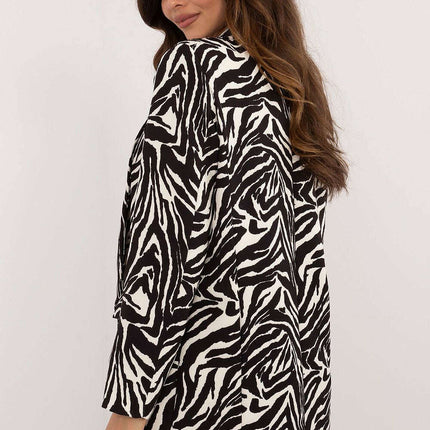 Elegant Women's Jacket 200508 Animal Motif Shoulder Pads - Très Elite