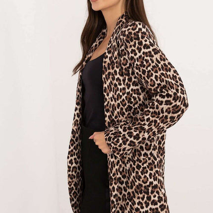 Elegant Women's Jacket 200508 Animal Motif Shoulder Pads - Très Elite